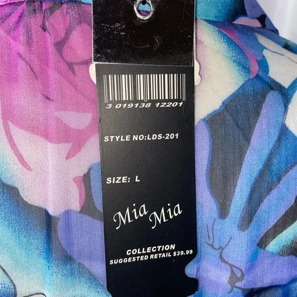 Mia Mia Collection floral dress size Large - Picture 7 of 9